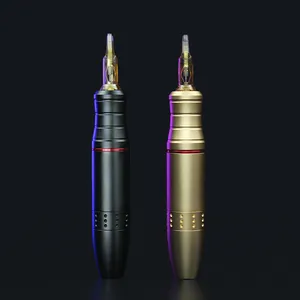 Miễn Phí Vận Chuyển Máy Xăm Rotary Trang Điểm Vĩnh Viễn Bút Coreless Động Cơ Kim Hộp Mực Tattoo Pen