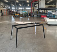 Pieds de table à manger carrés coniques en acier au carbone sur mesure, style moderne minimaliste, meubles pour la maison et le commerce