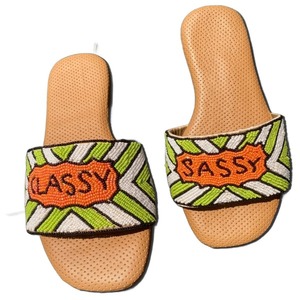 High Quality Handmade Beaded Slippers <b>Women</b> Casual Flat Sandals with Pearl Beads Decoration Comfortable Footwear for Daily Use - Product Image 6