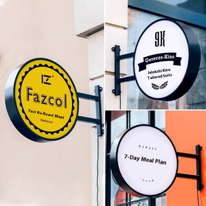 Cartellone in acrilico a doppia faccia scatola luminosa a LED per cartello per rete da latte rosso negozio di alluminio presa diretta in fabbrica - Product Image 3