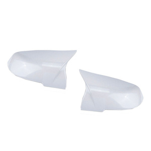 Coques de rétroviseurs blanches pour BMW Série 3 Série 4 F20 F30 F35 12-16, forme de corne, ABS, ensemble complet - Product Image 1