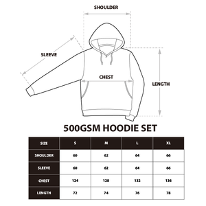 Bộ áo hoodie unisex rộng rãi 500GSM phong cách đường phố, thời trang Mỹ, áo khoác thể thao thêu, áo hoodie có mũ, áo kiểu Y2K, Hip-Hop - Product Image 6