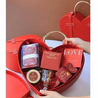 Nouvelle boîte cadeau vide en cuir pour la Saint-Valentin, petite boîte à parfum pratique, boîte cadeau pour mariage, boîte cadeau d'affaires