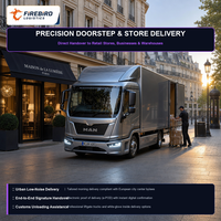 Expédition directe de camions Firebird pour de grandes envois vers l'Europe, FBA, avec tri par courrier, fret compétitif pour cartons et palettes.