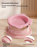 Mangeoire surélevée en silicone BPlus pour animaux de compagnie, bassin incliné à 10 degrés, hauteur confortable pour animaux matures et âgés, commandes OEM ODM