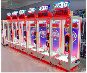 Machine de jeu à pièces Makr centre commercial automatique Lucky 7 Cut Prize Machine de jeu Machine à griffes en plastique - Product Image 5