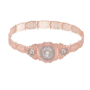 <span class=keywords><strong>Ceinture</strong></span> Marocaine Chic pour Femme Mariage <span class=keywords><strong>Caftan</strong></span>, <span class=keywords><strong>Ceinture</strong></span> en Métal Doré 14 Carats pour Femme, Chaîne Réglable à Faire Soi-Même - Product Image 5