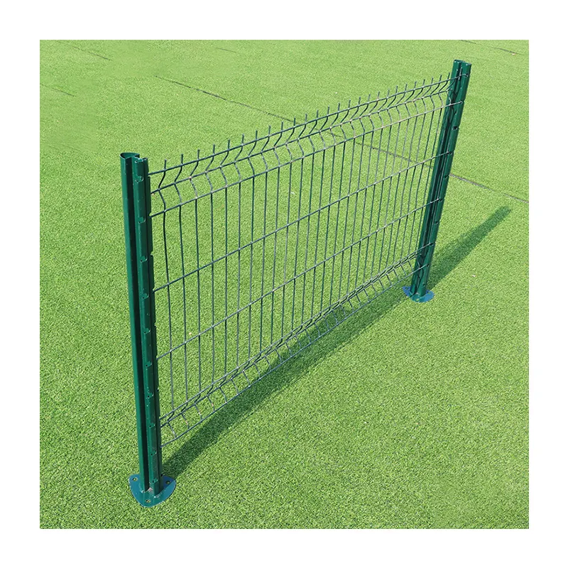 best sell Galvanized Powder Coated 3D Wire Mesh Fence Green Arc Garden Fencing