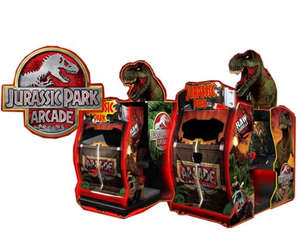 Coin-operated shooting <b>game</b> <b>machine</b> Analog shooting simulator arcade Jurassic Park themed arcade <b>game</b> analog shooting <b>machine</b> - Product Image 3