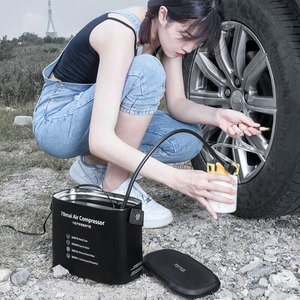 Compresseur d'air 70mai 12V rechargeable avec affichage numérique, gonfleur de pneus portable avec commande tactile intelligente - Product Image 5