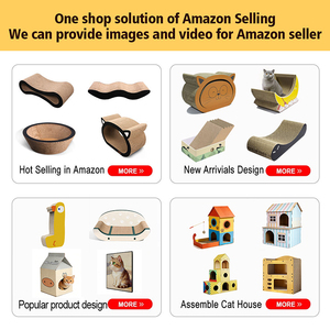 Wholesale Luxury Cat Scratcher <strong>Bed</strong>, Modern Large Kitten Lounger for Cats,Pink Cute Corrugated Cardboard Cat Sofa Scratcher - Product Image 6