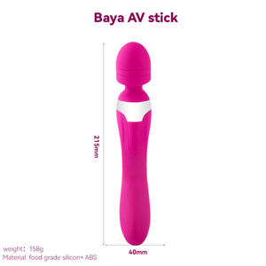 Damen AV Vibrator Flirt-Massagegerät Masturbationshilfe Erotikspielzeug Doppelköpfiger Starker Vibrations-Orgasmusstab - Product Image 6