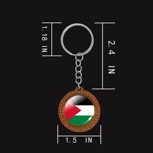 Llavero con Colgante de Bandera de Afganistán, Turquía, Israel, Japón, Corea del Sur, Rusia, Tailandia, Filipinas, Pakistán, India, Emiratos Árabes Unidos - Product Image 2