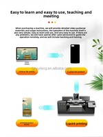Imprimante jet d'encre à plat universelle UV DTF pour étiquettes en cristal, métal, plastique, bois, verre, bouteilles de vin, boîtes cadeaux, impressions publicitaires