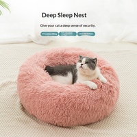 Nouveau Nid Rond Lavable en Machine pour Animaux de Compagnie, Modèle Fossa, pour Chats et Chiens, Chaud pour l'Hiver, Fournitures Générales pour Animaux de Compagnie, Zhejiang