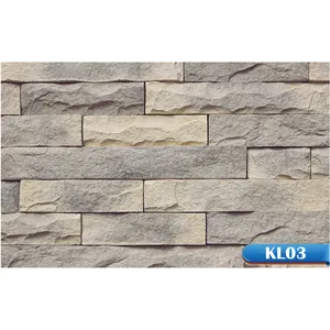 Elcorona KL01 Stacked Culture Stone Exterior House Faux Stone Cladding On Sale