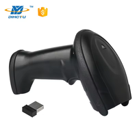 Escáner de código de barras inalámbrico Industrial de 2,4G y lector de código QR CMOS de alta velocidad para pantalla almacén biblioteca supermercado 1D 2D