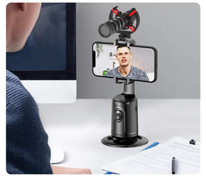Stabilisateur de suivi de visage de cardan de téléphone de mouvement automatique intelligent à 360 degrés AI Auto Follow Hold pour lit de bureau vidéo en direct - Product Image 6