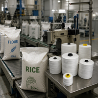 Hilo para Cerrar Sacos de Fertilizantes, Alimentos, Arroz y Granos, Hilo 100% de Núcleo Hilado Liso para Cerrar Sacos