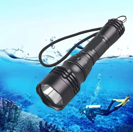 Фонарик для дайвинга IPX8, подводный фонарик 1000 лм, перезаряжаемый светодиодный фонарик для дайвинга