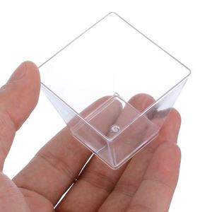 Vasos de Plástico Cuadrados Transparentes de 60 ml, 130 ml, 2 oz para Parfait, Aperitivos, Mousse, Mini Postres, Vasos Pequeños para Degustación en Fiestas - Product Image 6