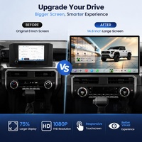 Reproductor Multimedia para Auto QLED Android 13 de 14.6'' para Toyota Tacoma 4Runner 2024-2026, Radio, GPS, Navegación, Carplay, 4G, 360