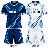 Commande en gros d'uniformes d'académie de football pour jeunes, ensemble de maillots de football personnalisés par sublimation pour le camp sportif d'été