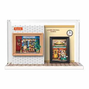 Robotime Rolife Decoración de Escritorio, Casa Miniatura DIY DP004, Librería de la Vieja Época, Rompecabezas 3D de Madera - Product Image 5