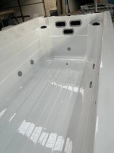 Piscina de spa independiente al aire libre <span class=keywords><strong>Jacuzzi</strong></span> grande 6m Bañera de hidromasaje Piscina sin fin con control inteligente calentado para 5-6 personas - Product Image 4