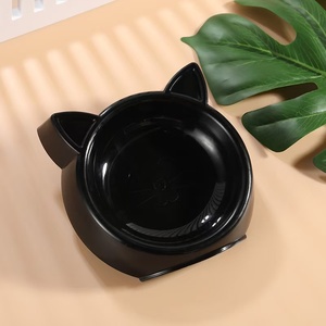 Creativo Portatile Gatto Cane Pet Ciotole antiscivolo di Piccole Dimensioni Acciaio Inox Carino a Forma di Gatto Ciotola a Forma di Faccia di Gatto per il Cibo Acqua Modello Solido - Product Image 5