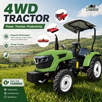 Se Buscan Agentes y Distribuidores: Tractor 4x4 LAWNIO con Motor Diésel, Buena Maniobrabilidad para Transporte Agrícola