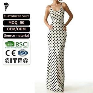 Vestido Casual Maxi sin Tirantes para Mujer, Liso, Corte A, Cintura Alta, Sin Mangas, Sexy, Elegante y Antiarrugas al por Mayor - Product Image 1