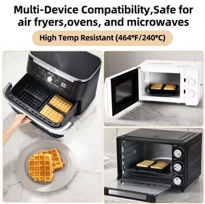 <span class=keywords><strong>Moule</strong></span> en <span class=keywords><strong>silicone</strong></span> pour gaufres, compatible avec friteuse à air et <span class=keywords><strong>four</strong></span>, plateau de cuisson en <span class=keywords><strong>silicone</strong></span> pour cuisine, accessoires de cuisson pour friteuse à air, <span class=keywords><strong>moule</strong></span> de cuisson - Product Image 4