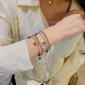 Pulsera de gota de agua con ojos de elfo versátil a la moda Simple impermeable sin deslustrar lágrimas de acero inoxidable <span class=keywords><strong>regalo</strong></span> de joyería - Product Image 4