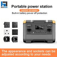 Station portable 2400W avec panneau solaire, batterie LiFePO4 et onduleur à onde sinusoïdale pure - Ensemble chaise/table de camping pour usage familial en extérieur