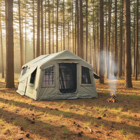 Tente gonflable de luxe en tissu de coton TC, grande, imperméable et portable pour les rassemblements familiaux et les activités de plein air