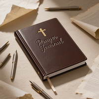Carnets de prière et de journalisation personnalisés en cuir, planificateur biblique quotidien, journal de gratitude en papier offset
