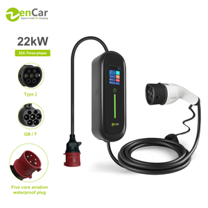 Cargador Portátil para Vehículos Eléctricos Zencar Fast de 22 kW, 32 A, EVSE Tipo 2 GB/T Opcional con Control Inteligente por WiFi y Aplicación para Carga <span class=keywords><strong>en</strong></span> Casa y Viajes - Product Image 1