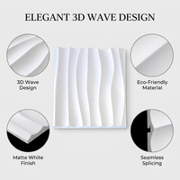 Panneaux muraux 3D modernes écologiques et imperméables, panneaux muraux décoratifs texturés pour la décoration intérieure, panneaux muraux décoratifs pour la décoration commerciale