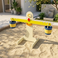 Jouet d'équilibre sablier pour le sable et l'eau, équipement de jeu extérieur avec sablier