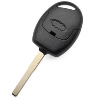 Coque de clé de voiture télécommandée à 3 boutons avec lame vierge non coupée, pour programmation de clé, remplacement de la coque de clé d'allumage vierge, et télécommande d'entrée sans clé