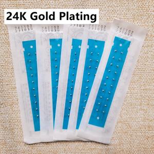 Kustom 24K pita medis emas murni/perak antialergi untuk biji telinga tekanan aurikular stimulasi titik akupuntur - Product Image 5