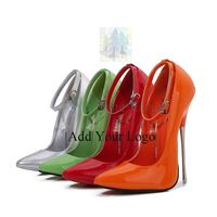 Vente 2024 tendances couleur bonbon tissu 16 cm talon en métal mode Sexy fête femmes chaussures Sexy personnalisé en gros