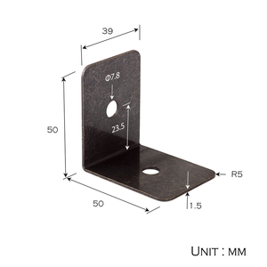 L hình 90 độ góc khung đen & đồng sắt góc bảo vệ trang trí kim loại góc khung cho bàn cổ - Product Image 2