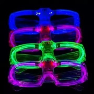Лидер продаж, перезаряжаемые светодиодные светящиеся солнцезащитные очки с USB-разъемом, беспроводные светящиеся очки для рейв-вечеринок - Product Image 4