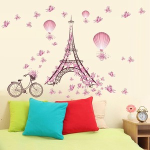 Papier peint floral <span class=keywords><strong>romantique</strong></span> personnalisé en gros, fond 3D, grande taille, autocollant mural en PVC Art Déco - Product Image 1