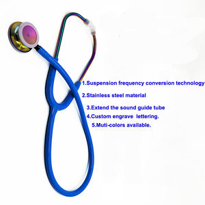 Estetoscopio de Frecuencia con Recubrimiento de Color para Niños y Adultos, Estetoscopio de Acero Inoxidable para Médico - Product Image 3