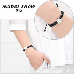 Bracelet pendentif <span class=keywords><strong>patte</strong></span> de chien pour cendres d'animaux, bijou urne commémorative, cadeau souvenir personnalisé avec logo - Product Image 5