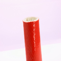 Manchon tressé en fibre de verre de haute qualité pour protection contre le feu et isolation haute température, température de fonctionnement 260°C