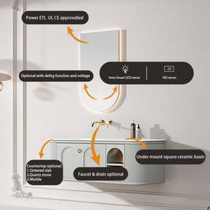 Mueble de Baño Modular Personalizado de Nuevo Diseño, Mueble de Baño Flotante de Diseño Moderno a Precio de Mayoreo para Uso en Apartamentos - Product Image 3
